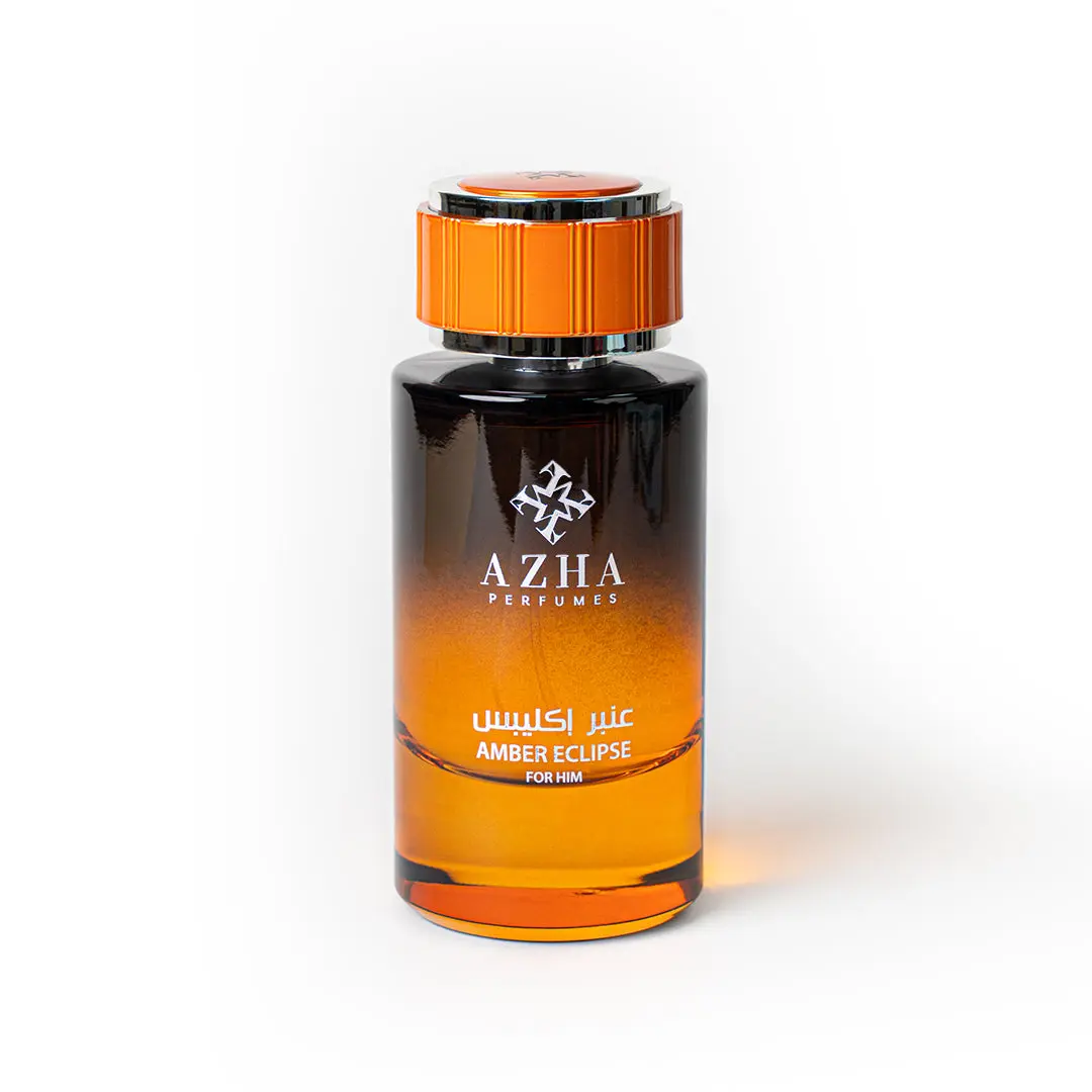 Amber Eclipse by Azha Perfume - Eau De Parfum 100ml (3.4 fl oz) for Him | Woody Ambery Scent with Bergamot & Agarwood