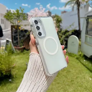 Magnetic Case For Samsung A16 A17 A57 A37 A26 A36 A56 A06 A15 A13 A14 A24 A25 A34 A35 A53 A54 A55 5G New Laser Color Change Wireless Charging Colorful Shockproof Cover