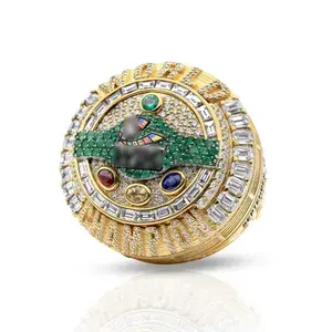 World Boxing Council Undisputed Championship Ring, Official Wbc Title Accessory, Bold Design, Collectible Sports Memorabilia, Commemorative Significance, Perfect Gift for Fans