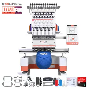 PooLin EOM Commercial Embroidery Machine 15-Needle Upgrade, Designed for Beginners