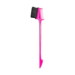 Edge brush, soft-bristle smoothing brush, styling brush, rat-tail comb, natural eyebrow brush for women, fringe and lash brush; color cannot be specified; one random color will be shipped from a selection of options