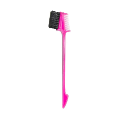 Edge brush, soft-bristle smoothing brush, styling brush, rat-tail comb, natural eyebrow brush for women, fringe and lash brush; color cannot be specified; one random color will be shipped from a selection of options