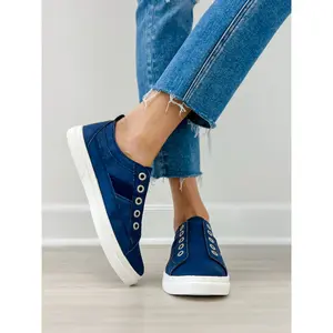 Blowfish Malibu Hangout Slip On Tennis Shoes in Navy