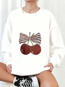 fashion outfits cherry iron on clothes Patches ,heat press,letters,Largesize,backpack,jacket,Custom embroidered
