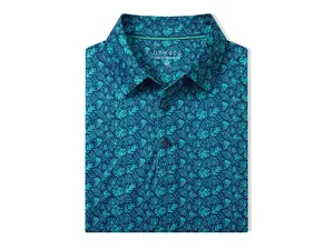 DTWOOO Brand - MONSTERA - Men's Print Performance Polo