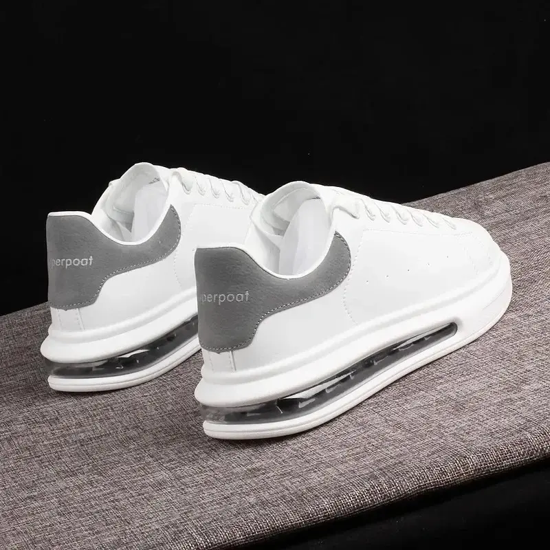 Mens Sneakers Walking Men Casual Shoes Fashion Brand Leather Sport Male Man Sneakers Shoes for Men Designer Platform Men Shoes with Air Cushion Technology