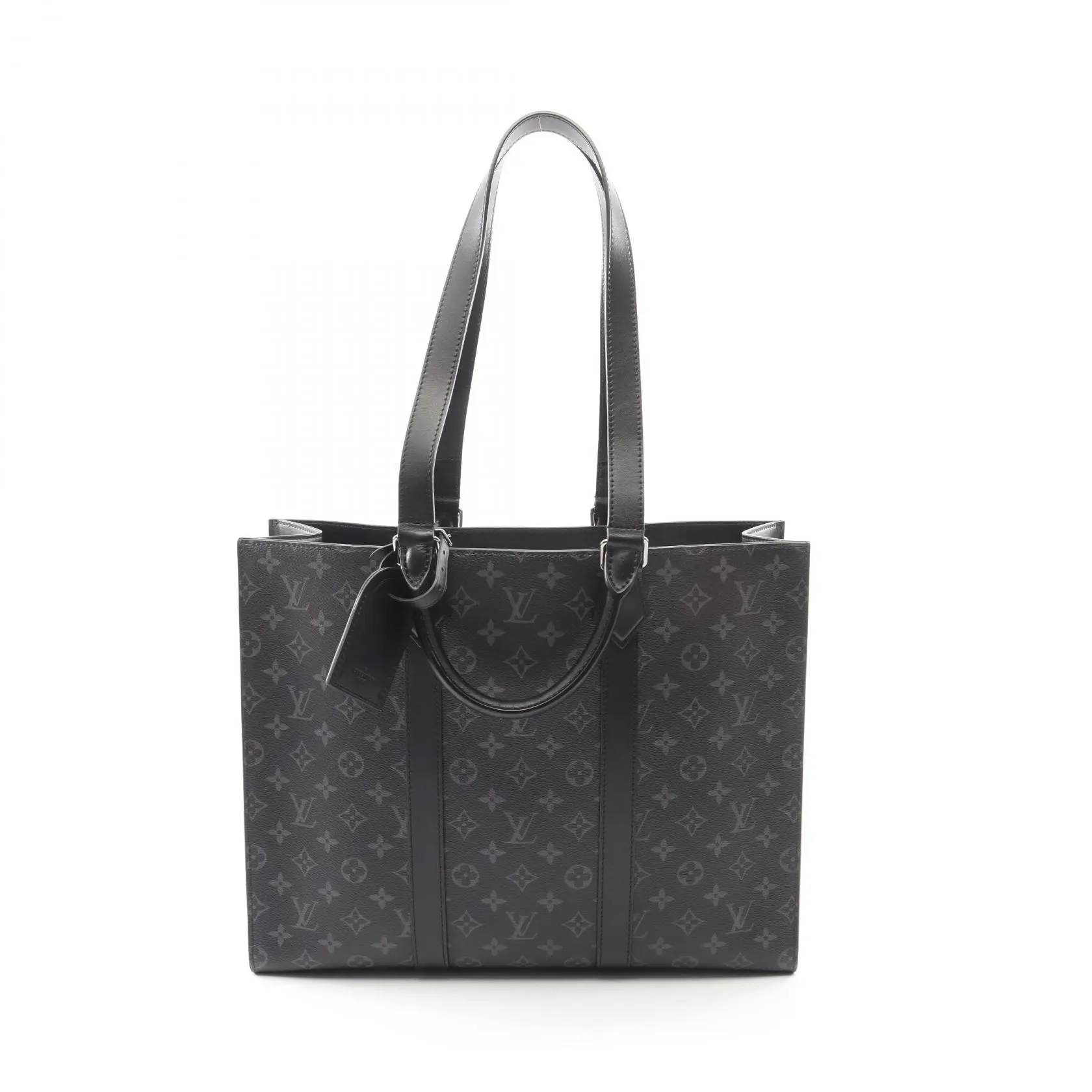 Pre-owned Louis Vuitton Canvas Tote Bags Sac Plat 24H Monogram Eclipse Tote Bag