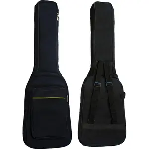 Electric Guitar Gig Bag Case Soft 0.3 inch Padding Dual Adjustable  Strap Backpack Electric Guitar B (39Inch-6MM Thick Black, electric guitar)