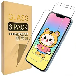 Full Coverage Screen Protector for iPhone 17e/16e/14, 9h Tempered Glass, Case-Friendly, HD Clear, 6.1-Inch Display, 3-Pack, Accessories
