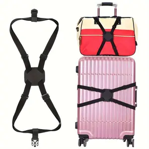 Elastic Baggage Straps for Travel, Durable & Adjustable Design, Secure Your Bags Easily, Perfect for Suitcases & Luggage Accessories, Adjustable Removable Straps