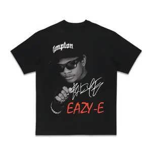 Eazy-E Compton Autograph Graphic Rap T-Shirt – Vintage Gangsta Hip Hop Graphic Tee