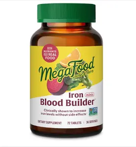 Iron Supplement for Women and Men with Vitamin B12 Folic Acid and Vitamin C, Gentle Iron Tablets for Energy Red Blood Cell Formation and Fatigue Support, Vegan Iron Supplement for Healthy Iron Levels 72 Tablets