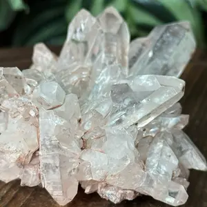 Optical Pink Colombian Lemurian Quartz Cluster