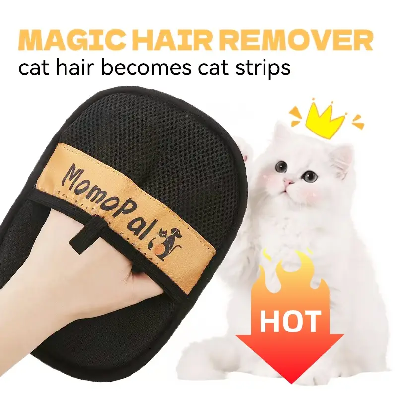 Clothing & Pet Hair Cleaning Gloves, Two-way Electrostatic Hair Removal, Carpet/Sofa/Clothes/Car Seat/Bed Sheet Use, Washable Reusable, Home Cleaning