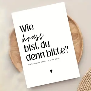 5 German Congratulations Cards, Minimalist Design, Inspirational Achievement Cards, Modern Font, Encouragement Gifts for Friends and Family