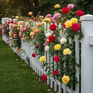 Flower & Plant Seeds 300Pcs Mixed-color Climbing Rose Rosa Bush Vine Climber Fragrant Butterfly Flower Seeds