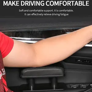 Car Armrest Pad, Left Elbow Support, General Leather Booster Pad, Central Armrest Box, Adjustable Armrest