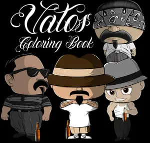 Vatos Adult Coloring Book -Lowrider Chicano Books