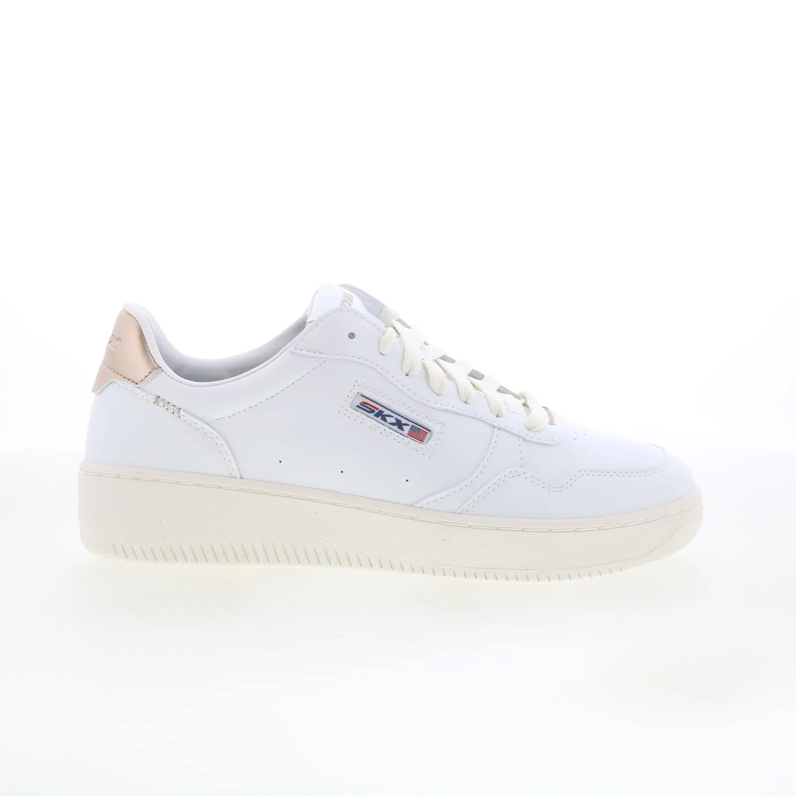 Skechers Sport Court 2.0 Gleaming Shine Womens White Sneakers Shoes