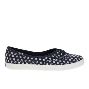 Keds Womens The Mini Daisy Eyelet Slip On Sneakers Shoes Casual - Blue