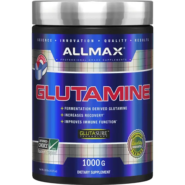 Allmax L-Glutamine Powder - 1000 Grams - Amino Acid Nutritional Supplement Healthcare Fitness