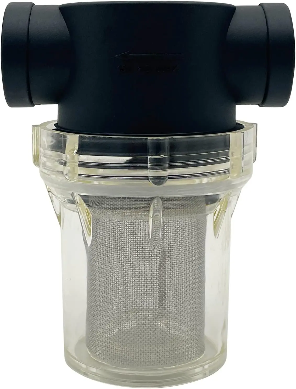 1/2" Female NPT In-Line Strainer with 40 Mesh Stainless Steel Filter Screen, Nylon Simple Twist-Off Bowl for Easy Disassembly & Filter Screen Cleaning