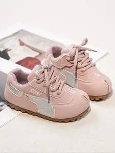 Girls' Metal Decorative Anti-Slip Shoelaces Design Flat Soft Retro Casual Shoes, Daily School Shopping Leisure Wear