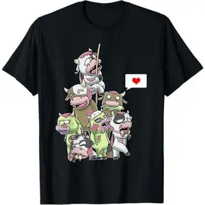 Funny Zombie Scary Halloween Cows Farm Farmer T-Shirt