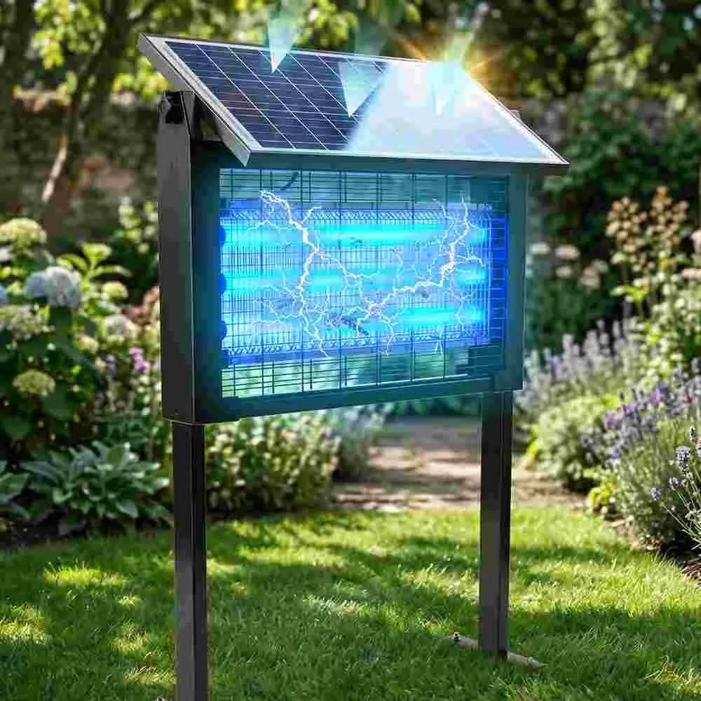 【Clearance Sale】solar bug zapper,3500v mosquito zapper,cordless bug zapper,solar usb rechargeable insect killer,sensor mosquito trap,outdoor bug light,patio garden backyard bug zapper,electric insect killer