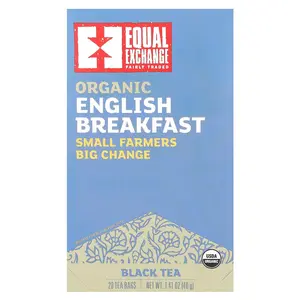 Equal Exchange Organic English Breakfast, Black Tea, 20 Tea Bags, 1.41 oz (40 g)