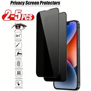 2pcs Full Coverage Privacy Screen Protector For iPhone 17 Air/16e/17/16/15/14/13/12/11 Pro Max/Pro/Plus/13/12 Mini/XR/X/XS/Xs Max,Protects Privacy,9H Hardness,Anti-Scratch,And Shatterproof,Perfect Edge