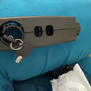 Heavy-Duty Anti-Theft Bike & Motorcycle Handle Lock - Motorcycle-style design with Mechanical Knob Dial, Cut-Resistant, Compatible with Bicycle and Motorcycle Handlebars - Secure Cycling and Motorcycle Security Lock, Bike Lock, Sleek Glossy Finish