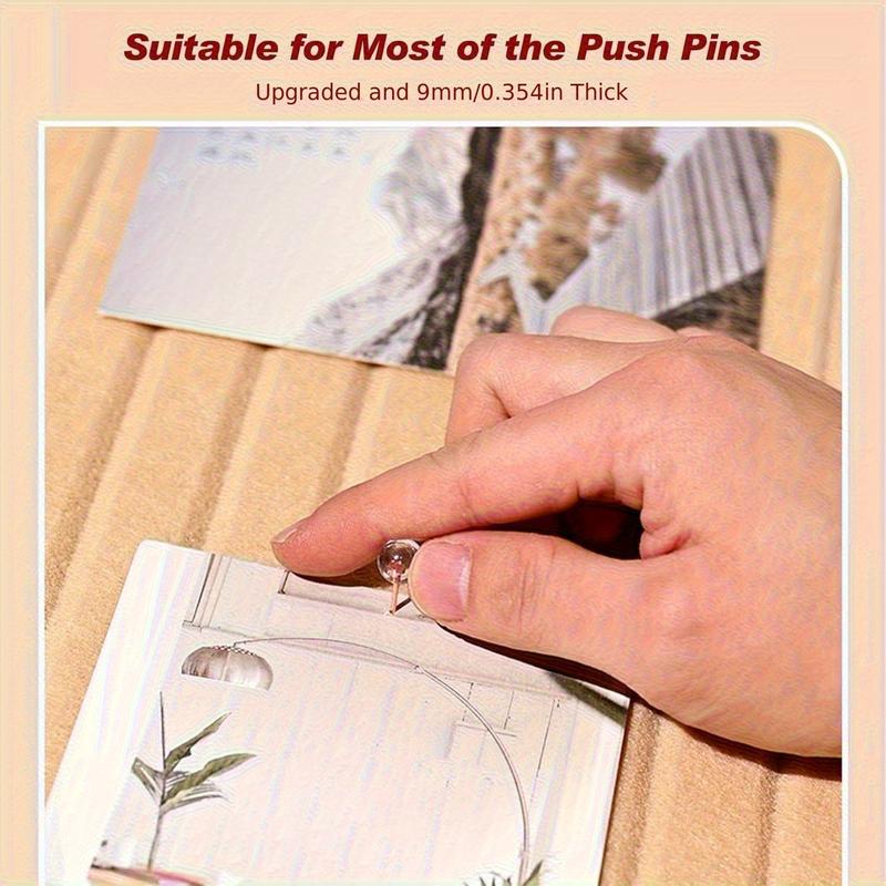 Bohemian Round Fabric Bulletin Board Noise Reduced Wall Mounted Cork Board with Thumbtacks & Strips for Photos Memos Notes 4 Color Options Home Office Classroom Memo Organization