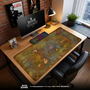 [Sale off up to 65%][Free Ship] World of Warcraft Map Mouse Pad – Azeroth Gaming Desk Mat with Continent Detail, WoW Desk Decor Gift