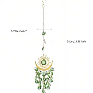 Flame Moon Sun Crystal Sun Catcher  Decoration