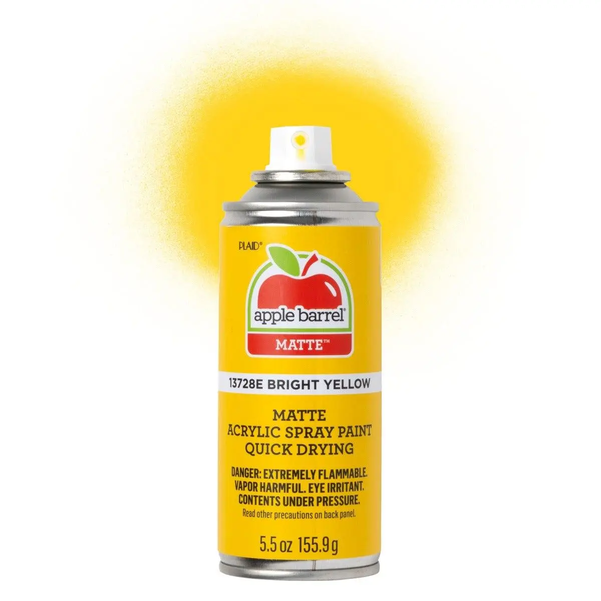 Apple Barrel Matte Acrylic Spray Paint - Bright Yellow -13728E
