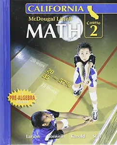 USED-Math, Grade 7 Course 2: Mcdougal Littell Middle School Math California (Mid Sch Math 08/10) by Ron Larson (Hardcover)
