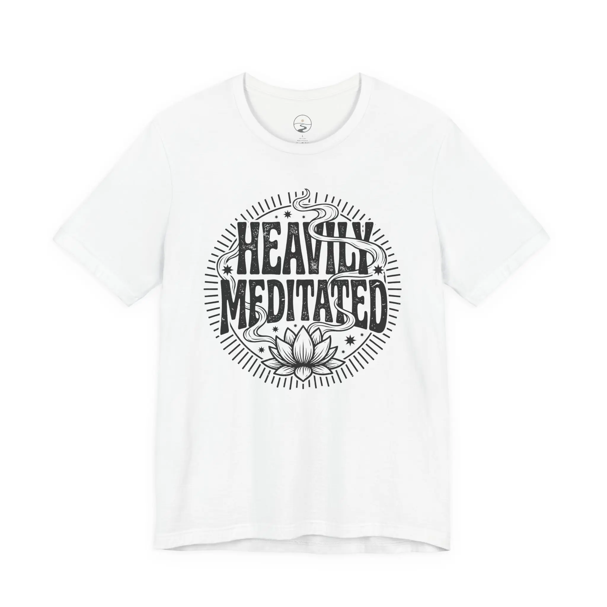 Heavily Meditated T-Shirt | Funny Meditation Yoga Graphic Tee