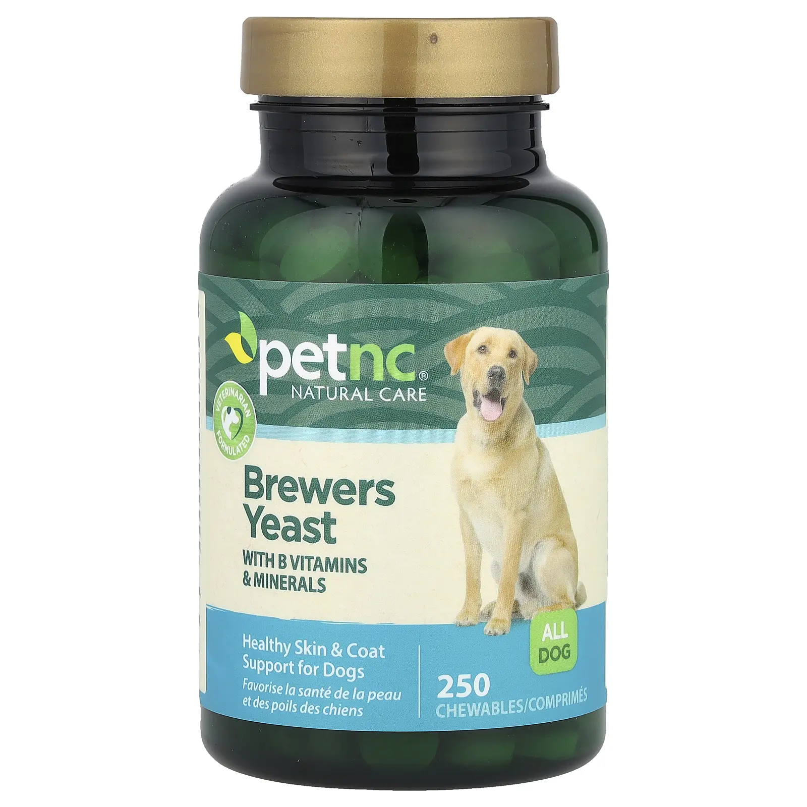 petnc NATURAL CARE Brewers Yeast, All Dogs, 250 Chewables
