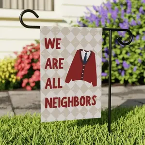 We Are All Neighbors Garden Flag, Inclusivity Diversity Love Thy Neighbor, House Decoration, Yard Sign, Home Decor, Lawn Flag