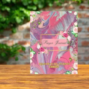 Prayer Journal - Release It All To Jesus Christ Devotional Journal with Meditation Pages