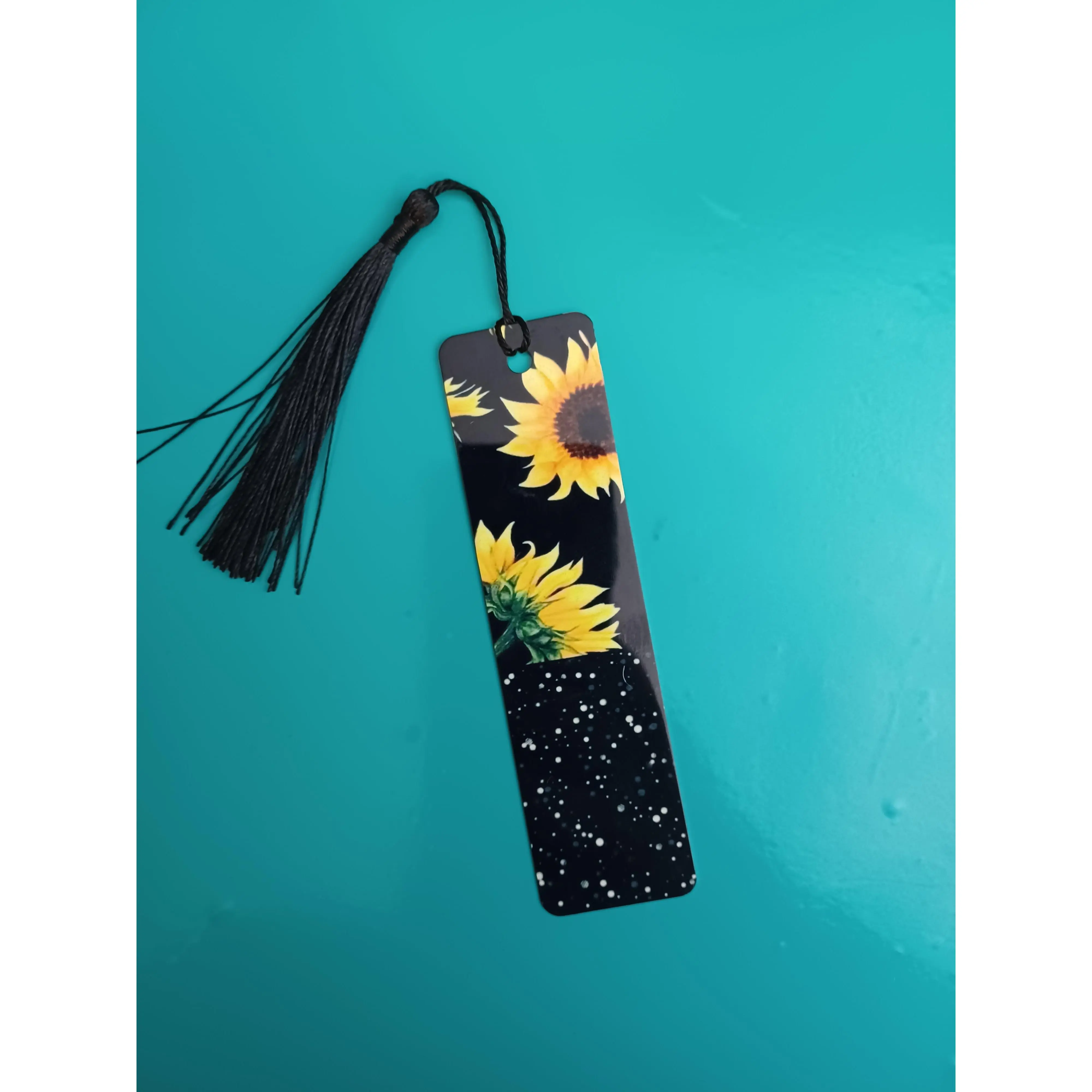 Sunflowers with black glitter Bookmarks R2S