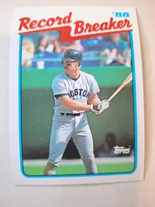 Wade Boggs 1989 Record Breaker Baseball Card (Record Breaker)