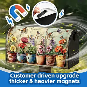 Anti-UV Reusable Polyester Oxford Cloth 21×18 Inch Mailbox Cover Home Sweet Home