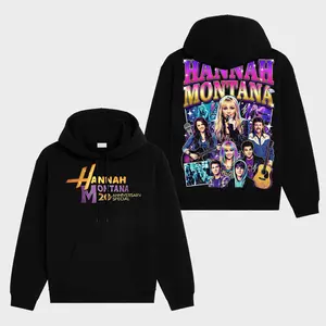 Hannah Montana 20th Anniversary Special v4 Unisex Oversized Premium Cotton Hoodie Sweater T-Shirt, The Miley Hoodie Sweater T-Shirt , Vintage Music Merch Sweatshirt Hoodie T-Shirt, Retro 90s Pop Style, New Album Gift For Fans