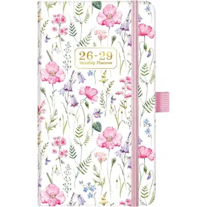 Pocket Calendar 2026-2029 - 3 Year Monthly Planner 2026-2029, July 2026 - June 2029, 6.4" x 3.8", Pocket Planner with Elastic Closure