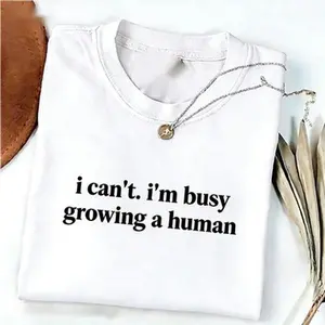 I Can't I'm Busy Growing A Human Shirt, Funny Pregnancy Shirt, Funny Mom Shirt, Baby Announcement Bodysuit, Maternity Shirt