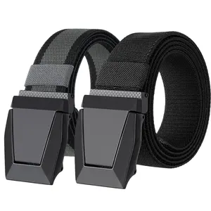 Nylon Ratchet Belt (Men's) - Adjustable Casual Work Belt with Sliding Buckle - Can Be Cut to Fit Perfect for Outdoor, Casual, and Commuting Wear