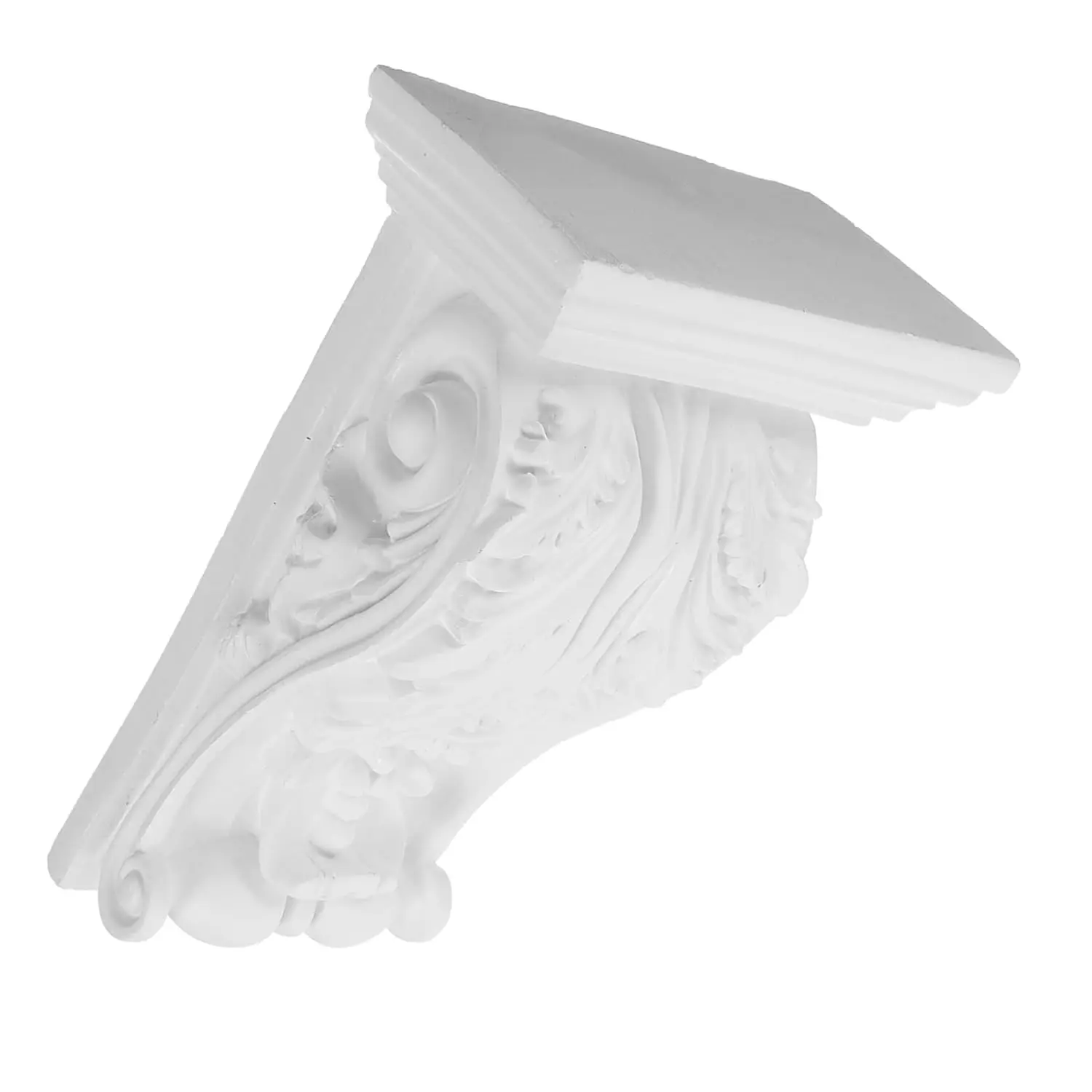 European Style PU Decorative Corner Wall Moulding Trim, Elegant Carved Applique for Home Decoration, Lightweight Easy-Install Durable DIY Woodwork Accessory