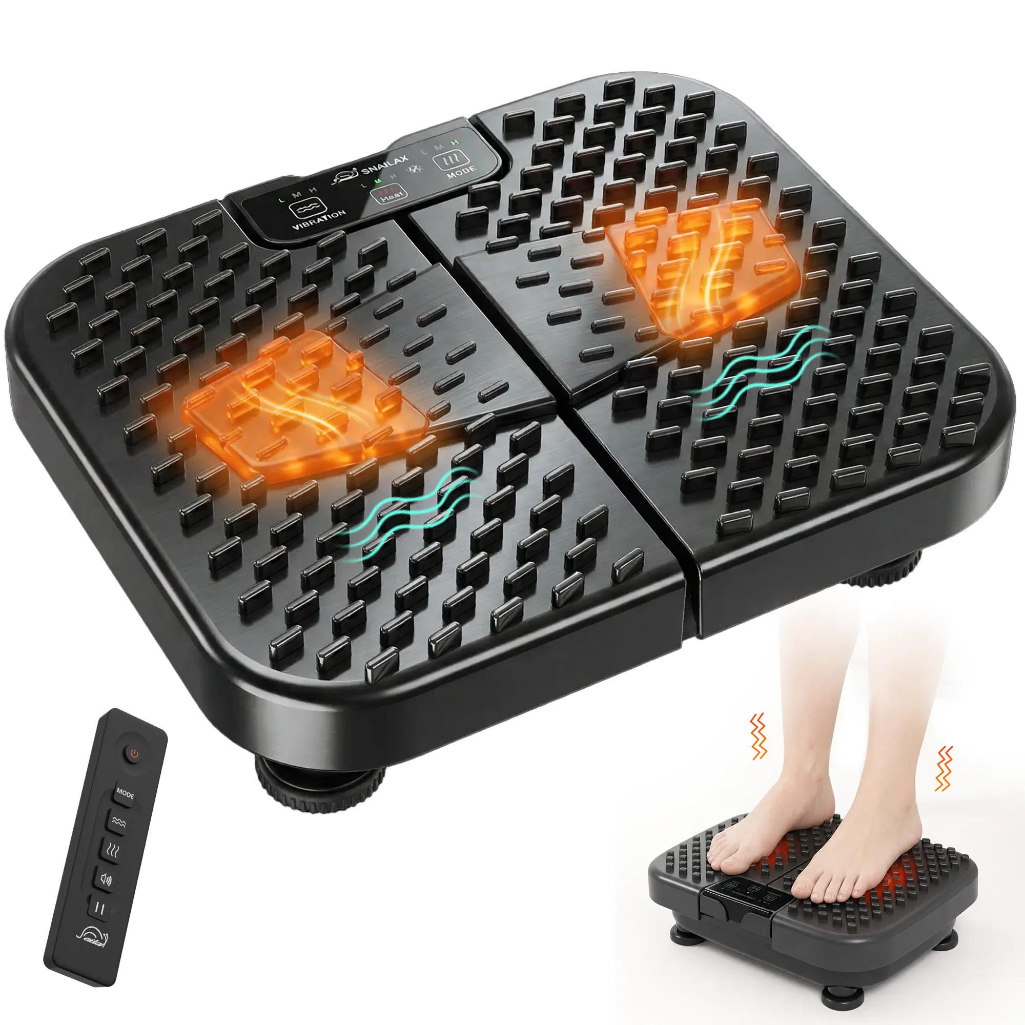 Snailax Foot Massager with Heat & Remote Control, Vibration Feet Massager for Relaxing Foot Massage at Home Snailax Foot Massager with Heat & Remote Control, Vibration Feet Massager for Relaxing Foot Massage at Home